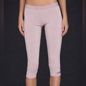 Stella McCartney x Addias Blush Pink Cropped Leggings